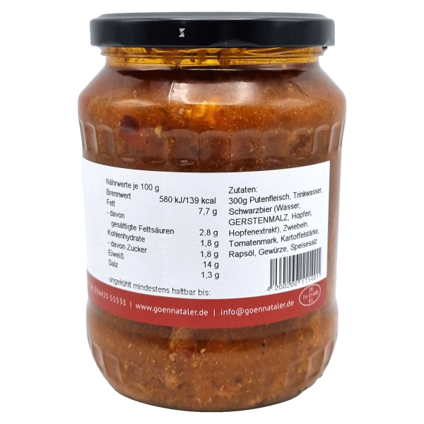 Puten-Gulasch - im Glas