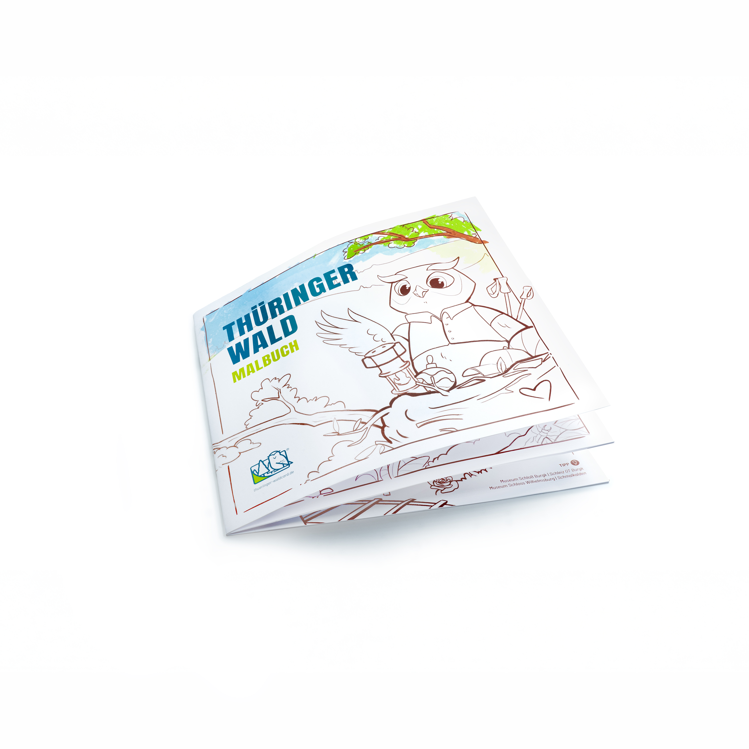 Ennos Malbuch und Postkarten-Set - Thüringer Wald Card