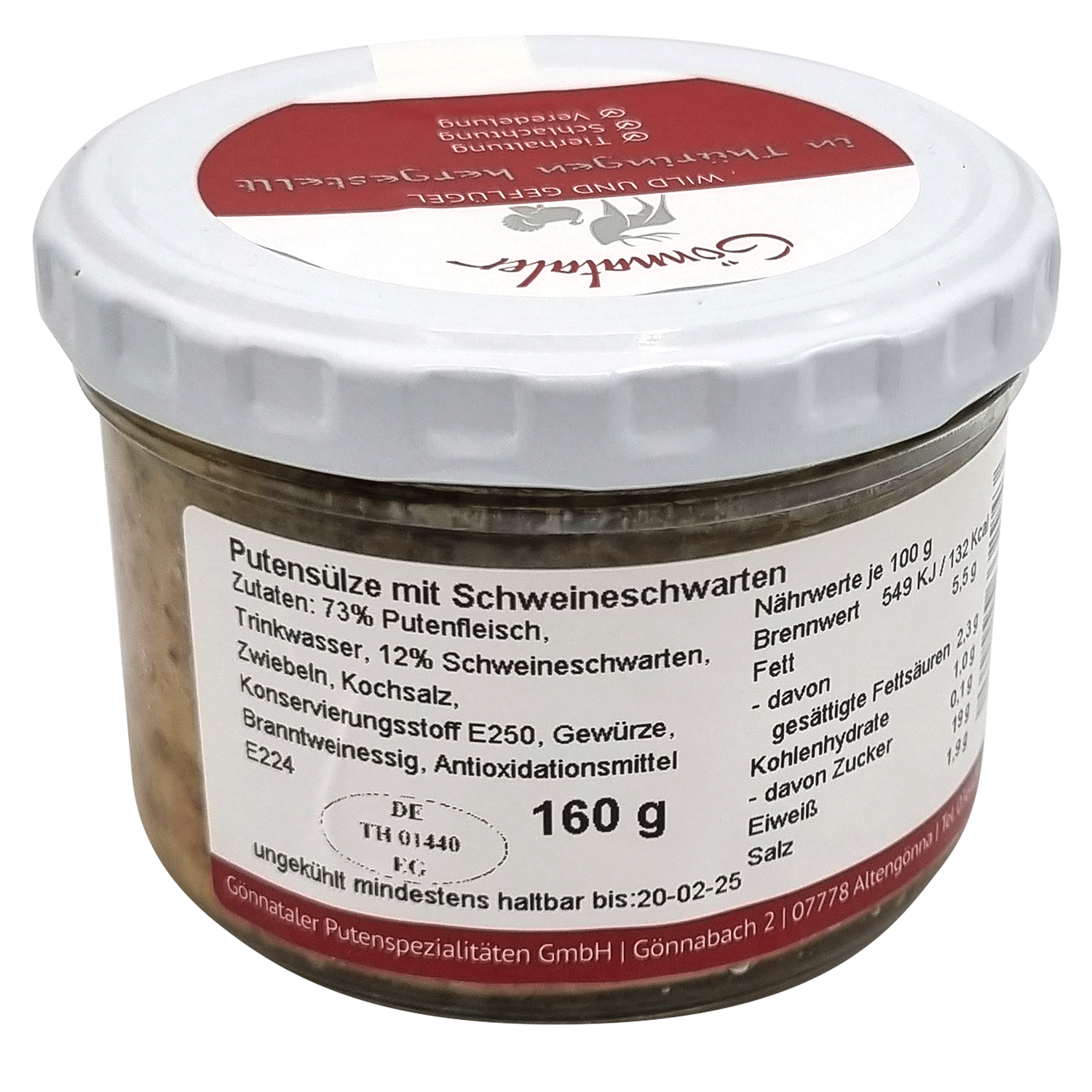 Putensülze im Glas