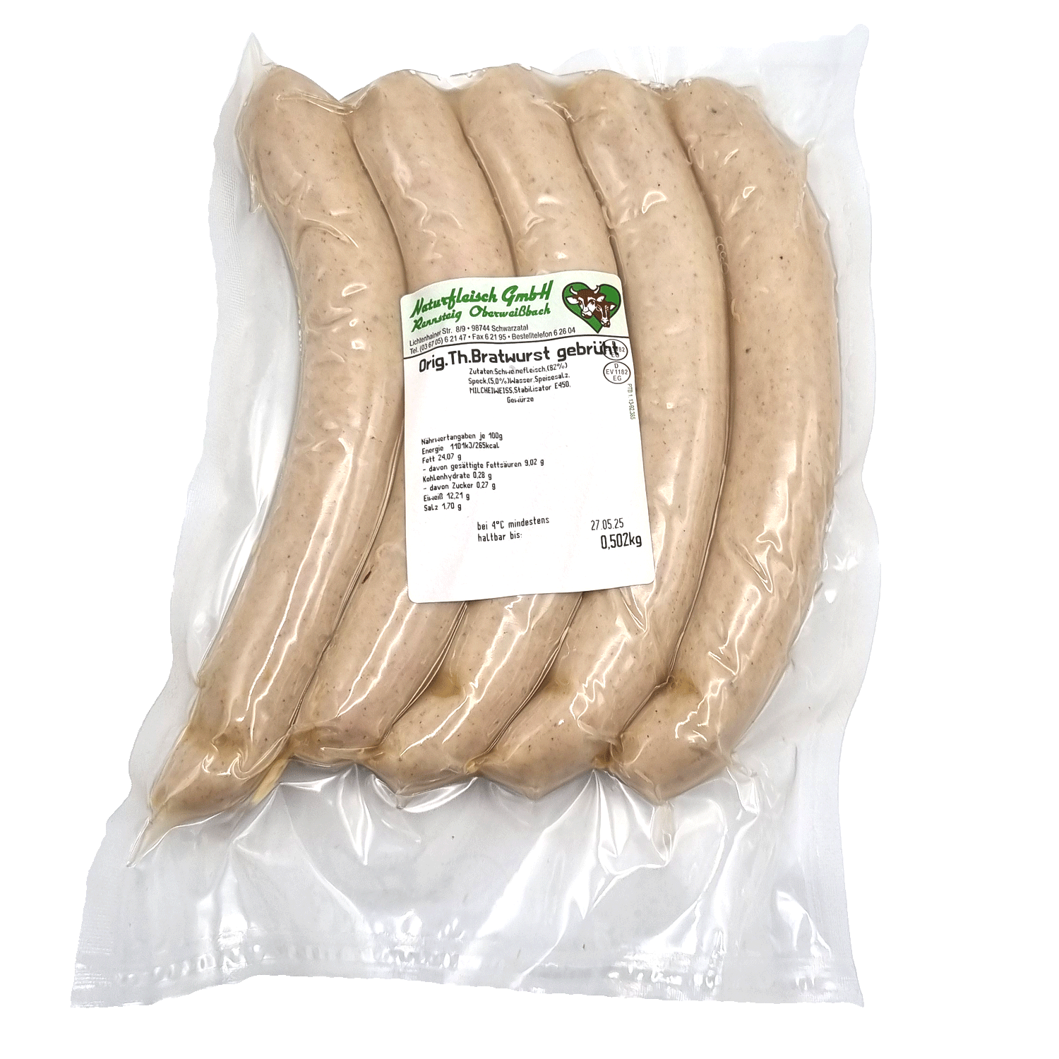 Thüringer Rostbratwurst - gebrüht
