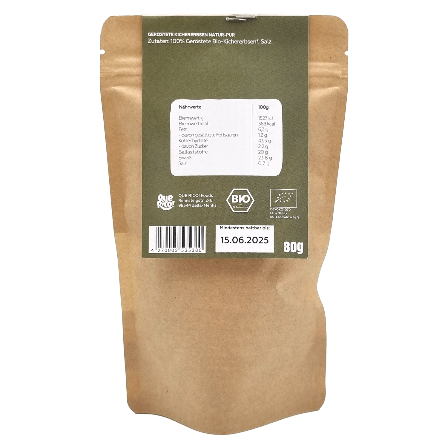 BIO - TAIAO - Geröstete Kichererbsen "Natur-Pur"