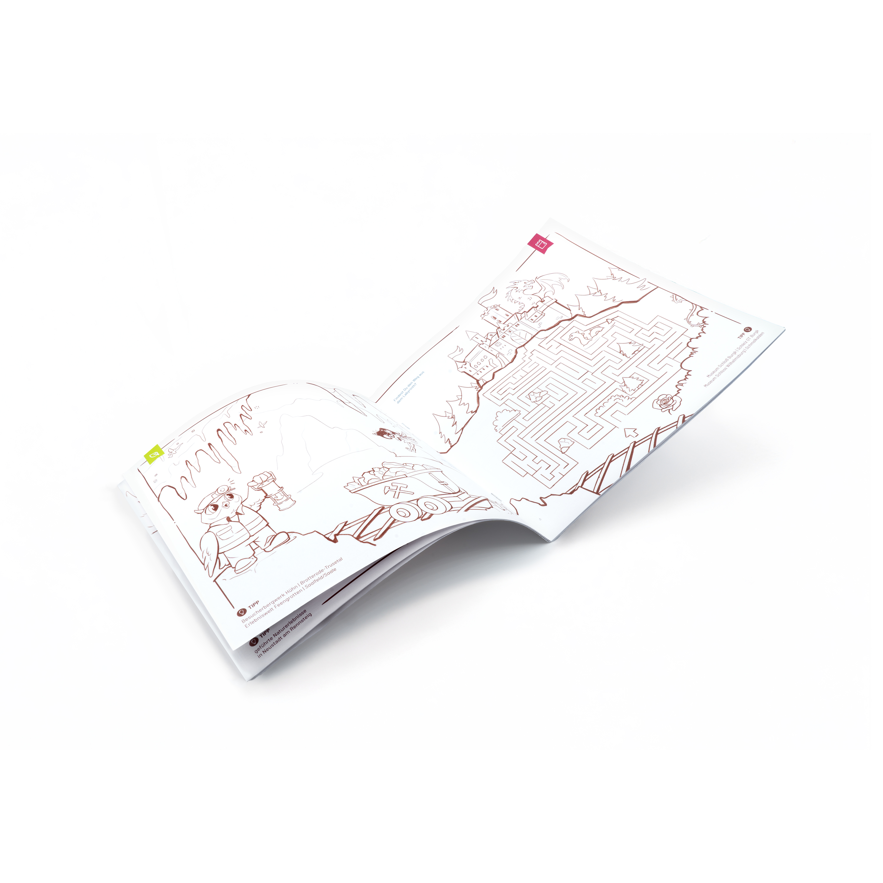 Ennos Malbuch und Postkarten-Set - Thüringer Wald Card