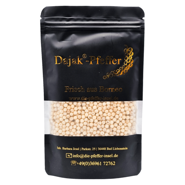 Dajak Pfeffer - weiß - ganz