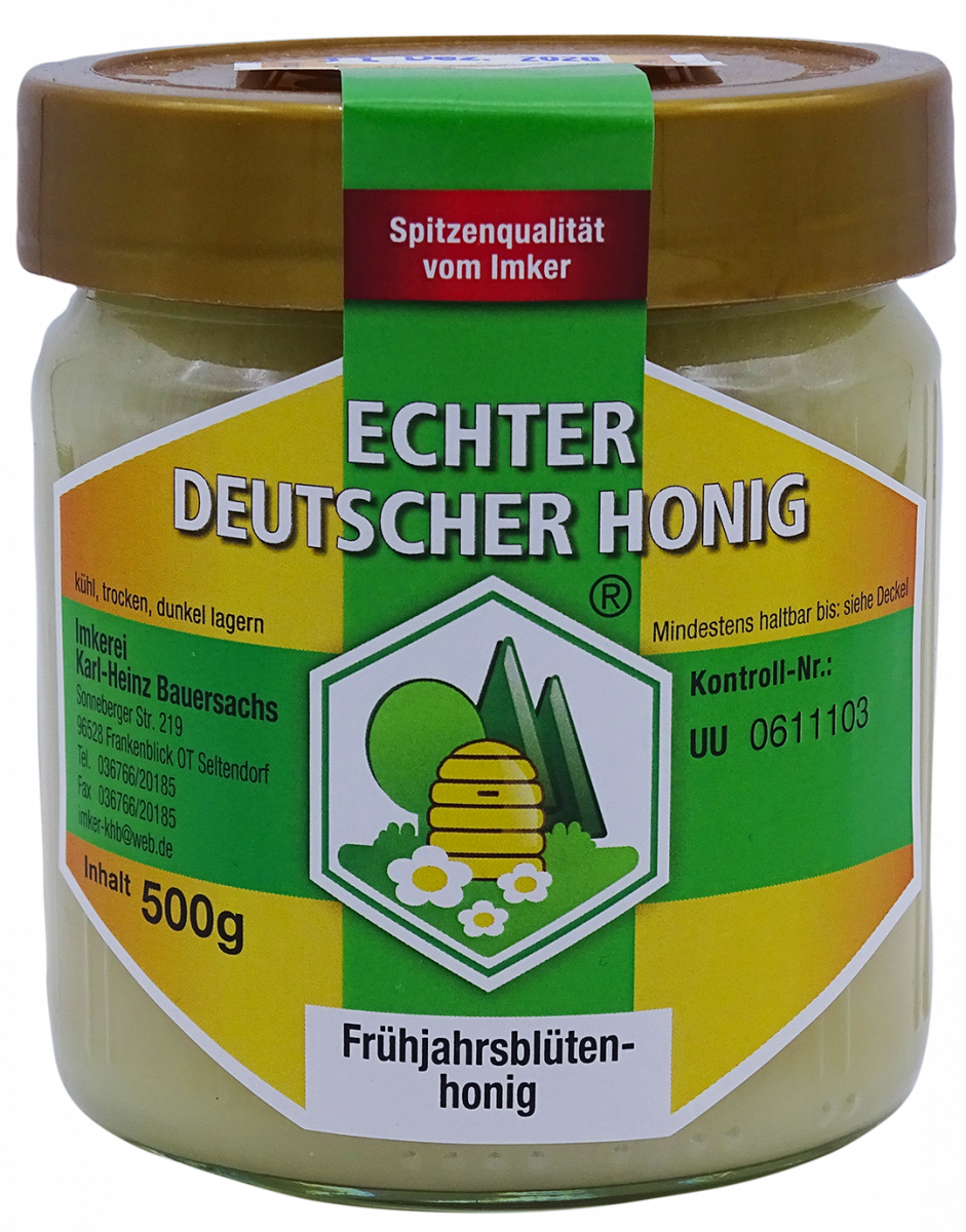 Bauersachs Honig I Seltendorfer Honig I 500g Glas | Thüringer Wald Shop