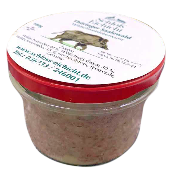 Wildschweinleberwurst im Glas Thüringer Wald Shop