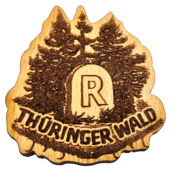 Kühlschrankmagnet Thüringer Wald-Rennsteigschild