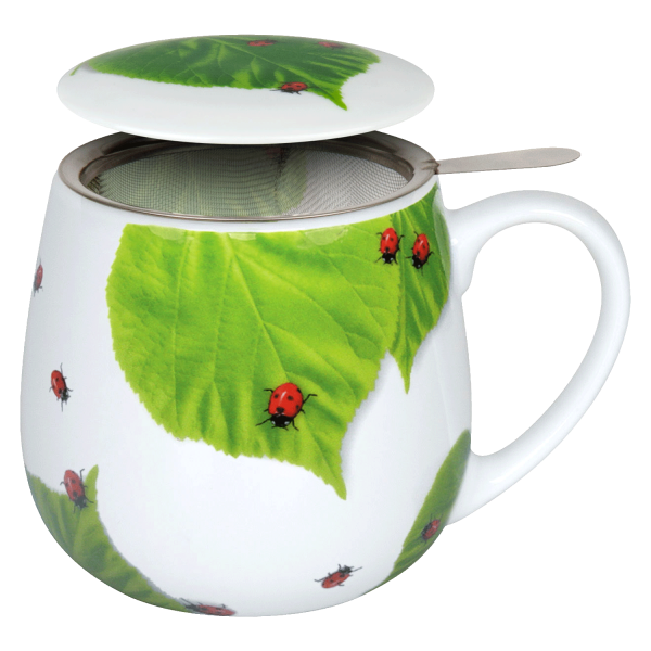 My favourite tea - Marienkäfer auf Laub