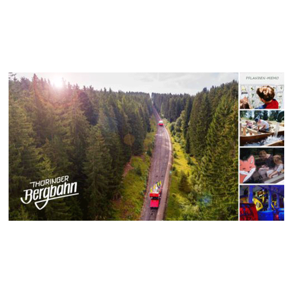 Postkarte Bergbahnland