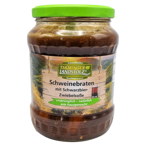 Zwiebelbraten mit Schwarzbiersoße