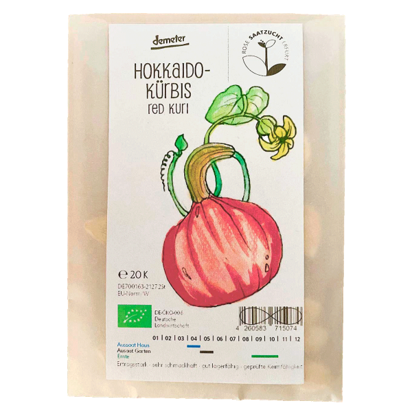 Saatgut - Hokkaidokürbis Red Kuri