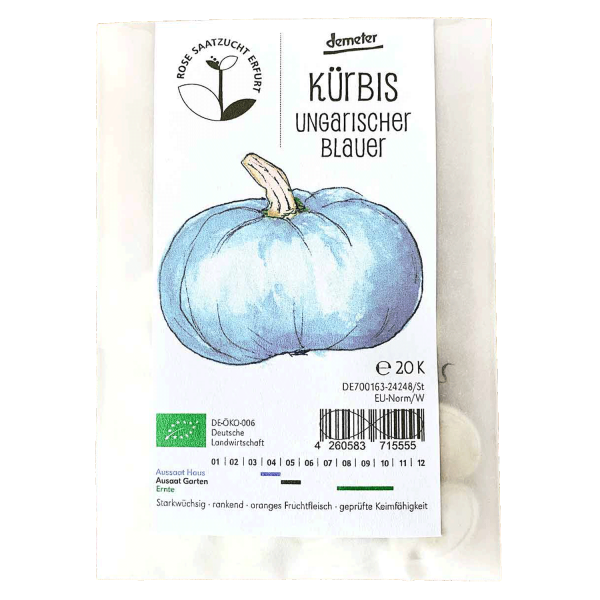 Saatgut - Kürbis Ungarischer Blauer