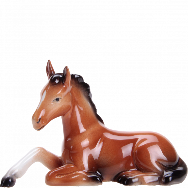 Pferd liegend - Porzellanfiguren von Wagner & Apel
