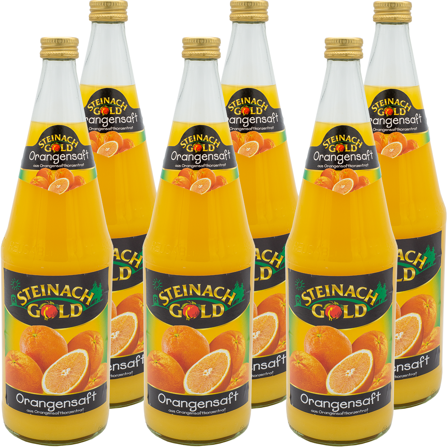 Steinach Gold Fruchtsäfte Orangensaft 1l Glasflasche | Thüringer Wald Shop
