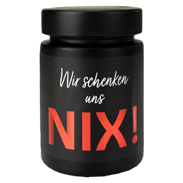 Senf "Wir schenken uns NIX"