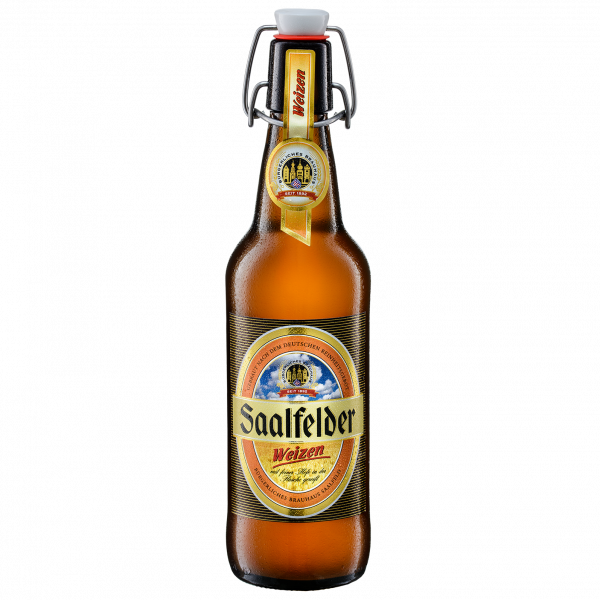 Weizen-Bier - Saalfelder Bier in der 0,5l Bügelflasche