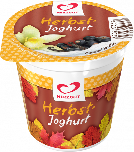 Herzgut Molkerei Herbstjoghurt - Cassis-Vanille