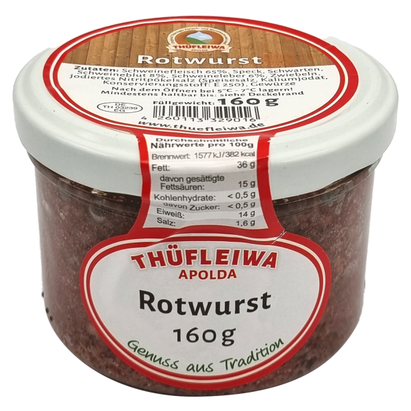 Rotwurst im Glas
