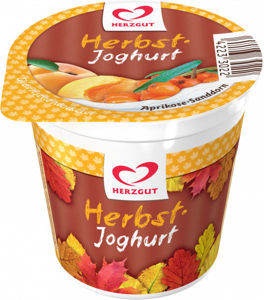 Herzgut Molkerei Herbstjoghurt - Aprikose-Sanddorn