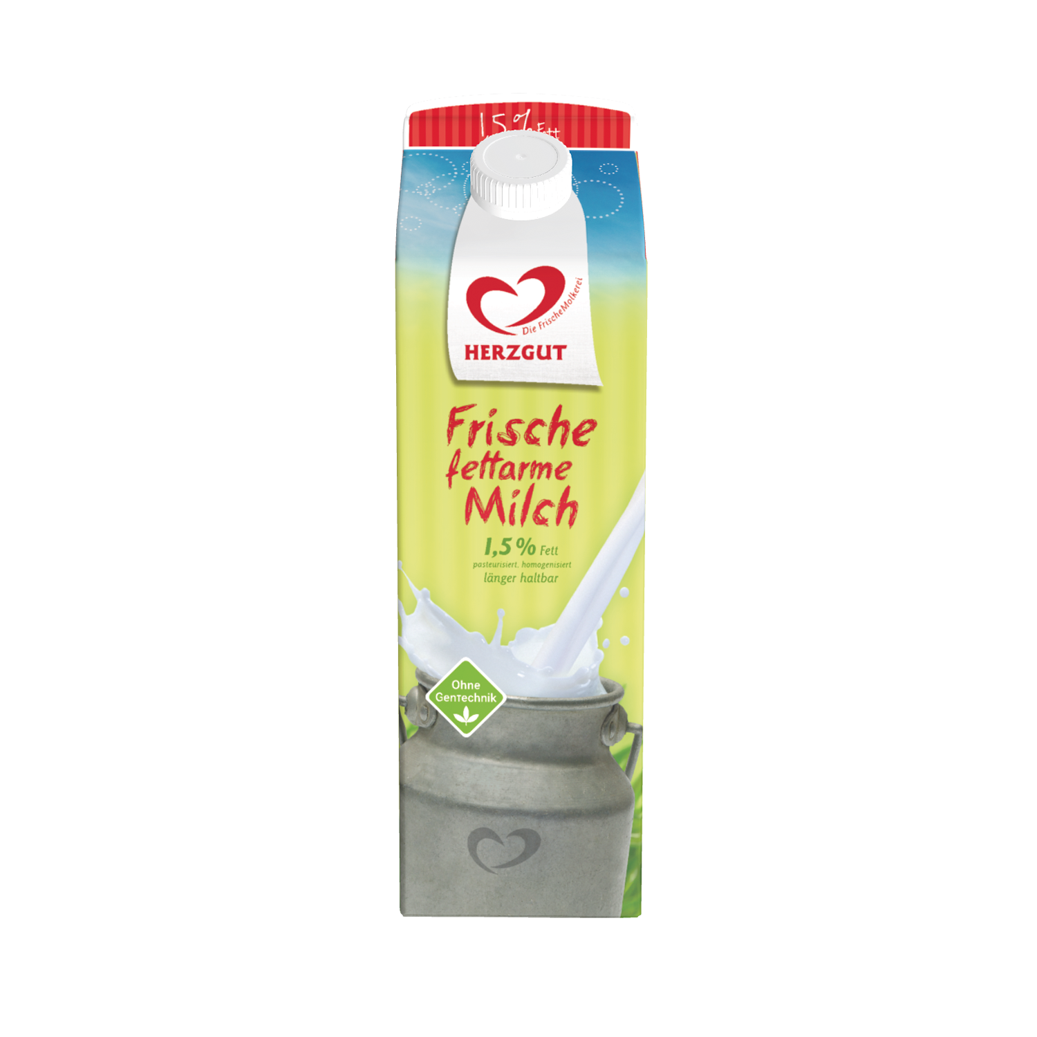 Herzgut Landmolkerei Rudolstadt 1l fettarme Milch 1,5% Tetrapack