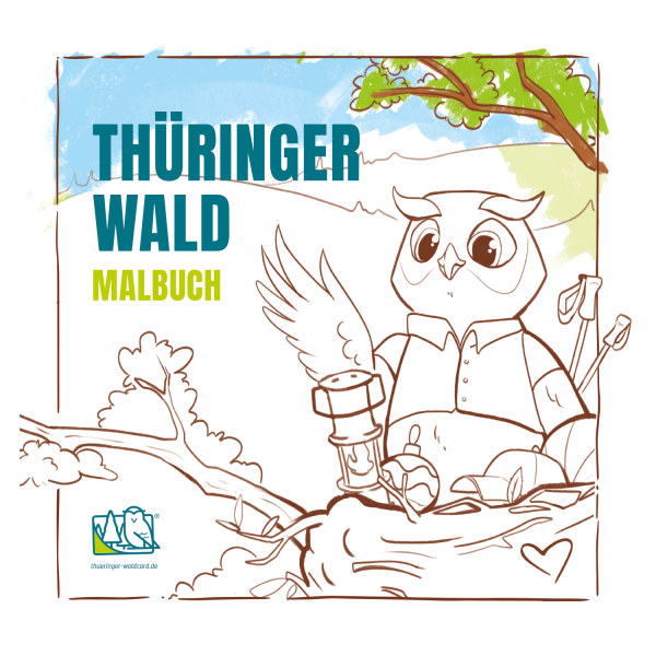 Ennos Malbuch und Postkarten-Set - Thüringer Wald Card