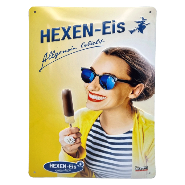 Blechschild - HEXENEis - HexenKerze