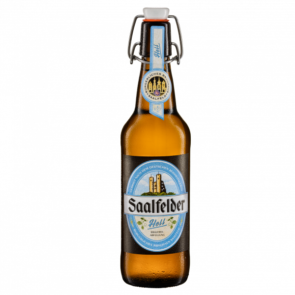 Helles - Saalfelder Bier in der 0,5l Bügelflasche