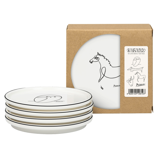 Picasso - Teller 4er Set im Geschenkkarton