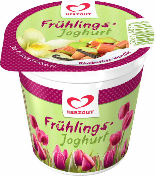 Frühlingsjoghurt Rhabarber-Vanille